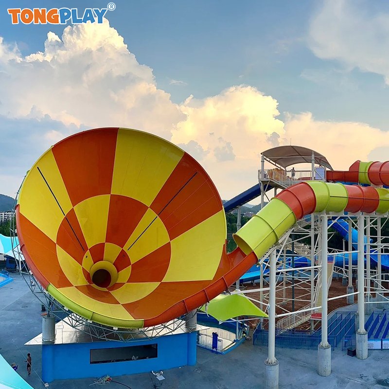 Pool High Slide High Capacity Water Slide for Aqua Parks