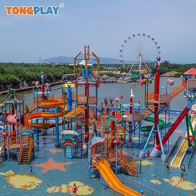 Fiberglass Attraction Fiberglass Pool Slide Amusement Park Playground Equipment