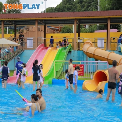 Fiberglass Amusement Park Water Slide Playground For Young And Adults