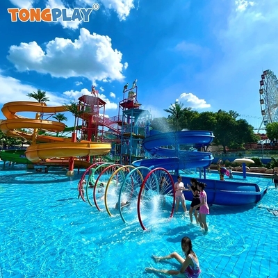 Fiberglass Aqua Playground Splash Water Playground For Young And Adults