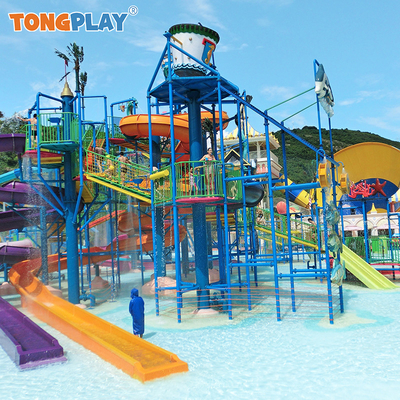 Safety Guardrail Facilities Slide Water Village Large Customized Open-air Amusement Equipment Outdoor Water Playground