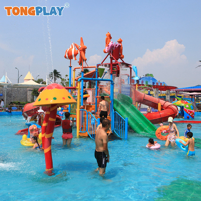Size and Color Customized Water Village Combination for Children's Fun Water Amusement Equipment Outdoor Park Water Playground