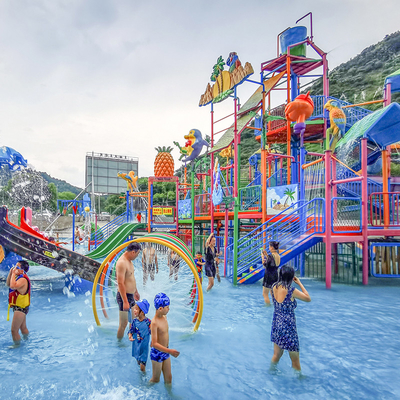 Water Playground Swimming Pool Ocean Theme Water Park Fiberglass Equipment Aquatic Playhouse for Kids Adults