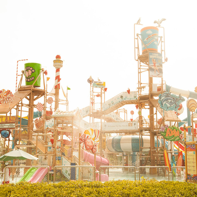 Commercial Fiberglass Water Slide Splash Park Water Playground Equipment Aqua House for Kids Adults