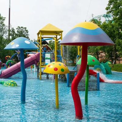 Cartoon Water Splash Park Fiberglass Splash Pad Fountain Entertainment