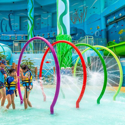 Tong Play Childrens Splash Pad Water Amusement Park Custom Made