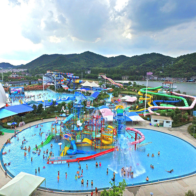 Outside Playground & Splash Park Backyard Bowl Water Slide Commercial