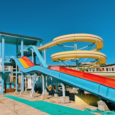 Custom Design Water Play Industrial Water Slides Fiber Glass Swimming Pools Water Games Park