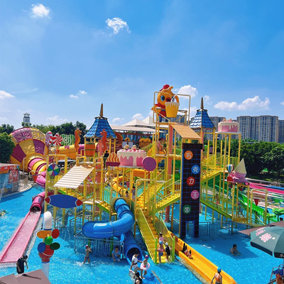 Outdoor Big Splash Dual Water Slides Park Kids+aqua Toy Play for Kids