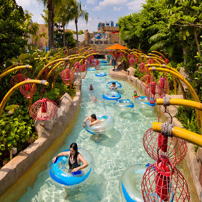 Parco a tema artificiale Lazy River Equipment Indoor Lazy River Pool Galvanizzazione a caldo
