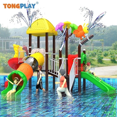Wholesale Water Park Children Outdoor Amusement Park Mini Water Play Equipment Water Park Kids Pool Slide for Sale