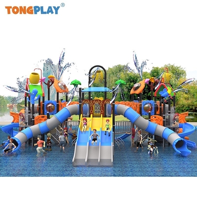 Water Park Games Amusement Park Equipment Water Playground Pools Combination Water Slide for Swimming Pool Fiberglass Slide