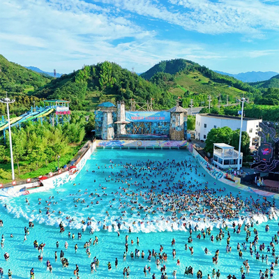 Entertainment Artificial Wave Pool Water Slide Supplier For Resort Hotel