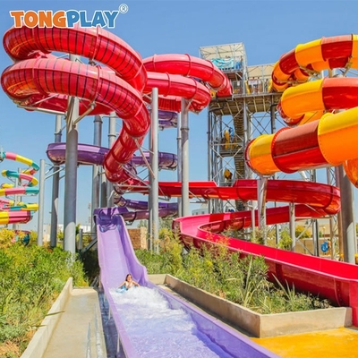Outdoor Custom Water Park Playground Equipment Adult Large Big Fiberglass Swimming Pool Amusement Water Slide