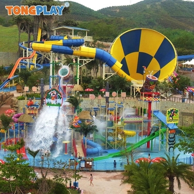 Custom Design Outdoor Water Park Slide with >500kg Capacity and >10 Passengers for Commercial Use