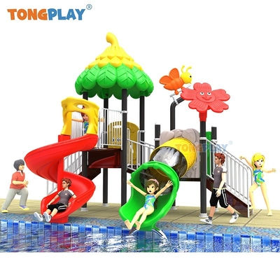 Commercial Popular Design Plastic Water Park Equipment Commercial Outdoor Playground with Slide