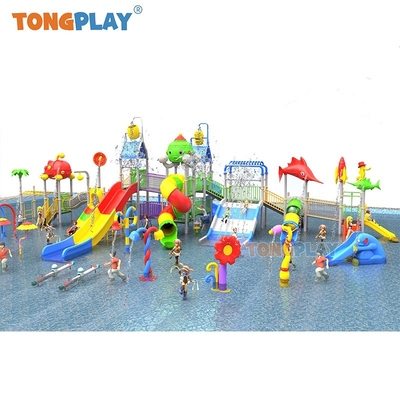 Kindergarten Outdoor Amusement Park Outdoor Playground Equipment Slide Pool Park Plastic Kids Water Slide