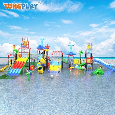 Commercial Water Play Aquatic Park Outdoor Swimming Pool Large Plastic Water Slide for Children
