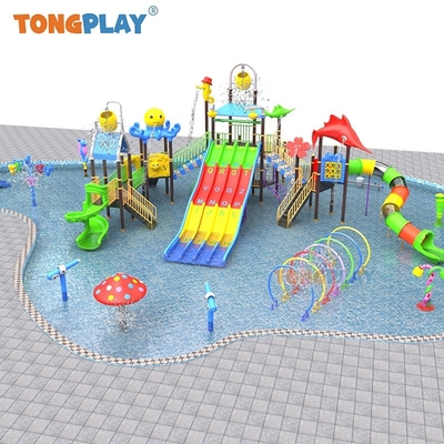 Popular Style Water Park Plastic Slide Playground Swimming Pool Equipment Water Park Kids Pool