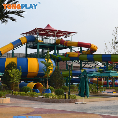 Double Large Bowl Slide Customized Stimulation Entertainment Amusement Equipment Outdoor Water Park Water Playground