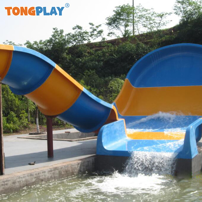 Customized Fiberglass Boomerang Water Slide Eco-friendly Outdoor Water Playground Equipment