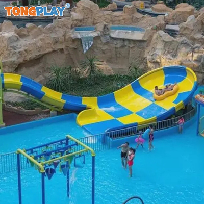 100sqm 200sqm Fiber Glass Pool Slide U Shaped Slalom Water Slide