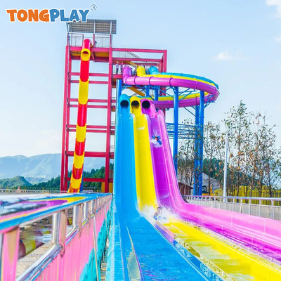 New Design with Slope Slide Color Matching Fun and Exciting Play Slide Amusement Equipment Outdoor Water Playground Water Park