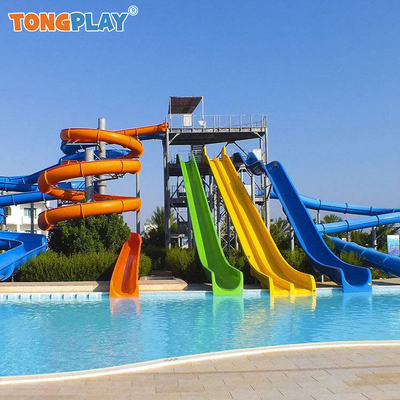 Straight and Curved Two-in-one Happy Hot-selling Water Amusement Equipment Outdoor Water Park Water Playground