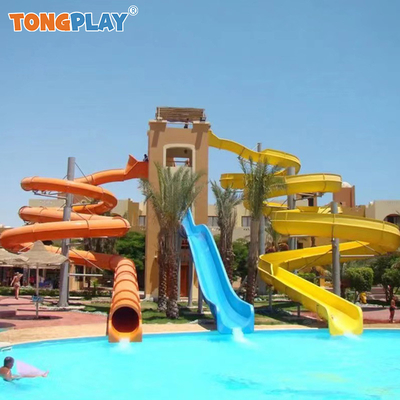 Customized Eco-friendly High Capacity Water Slide and Rainbow Slide for Outdoor Water Parks