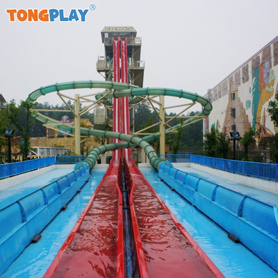 Commercial Water Park Equipment Fiberglass Swimming Pool High-Speed Competition Slide Water House