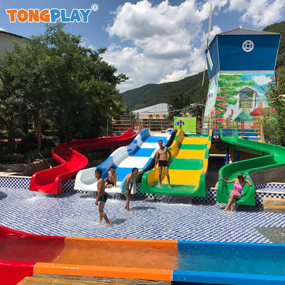 Tong Play Factory Direct Sales Short Track Slide of High Quality Water World Amusement Equipment Outdoor Water Playground