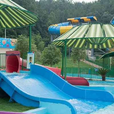 Water Park Equipment Outdoor Amusement Playground Fun Play Splash Fiberglass Slides Customized