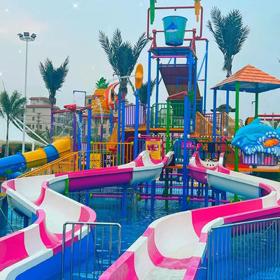Competitive Price Water Park Outdoor Children and Adults Water Park Slide Combination Slide