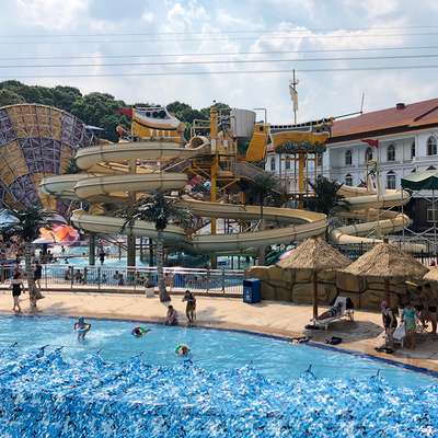 Freefall Long Slide Combination Aqua Park Adult Rides Custom Fiberglass Water Slide High Speed Water Slide