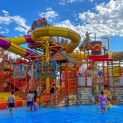 Funny Simple and Practical Water Village Resort Custom-made Slide Amusement Equipment Outdoor Water Playground Water Park