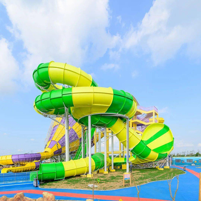Aquatic Playground Water Slide Price Adult Swimming Pool Fiberglass Big Cyclone Slides for Sale