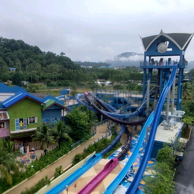 Outdoor Water Adventure Water Park Equipment Leisure Swimming Pool Resort and Hotel Swimming Pool Waterslide Fiberglass House