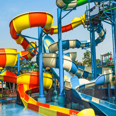 Customized Curve Water Slide Water Play Equipment Water Amusement Park