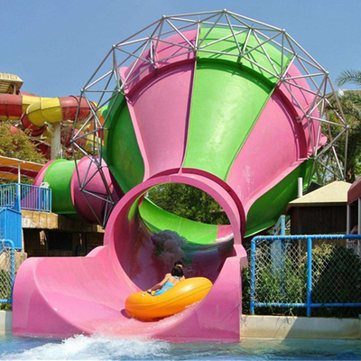 Slide per bambini, tromba, scivolo in acqua, scivolo in fibra di vetro, piscina per 5-8 passeggeri