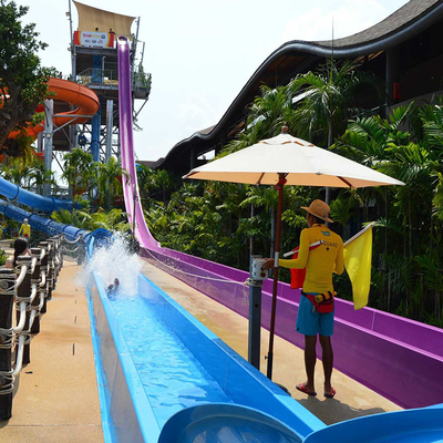 Fiberglass Beach Water Slide Colorful Water Playground Equipment