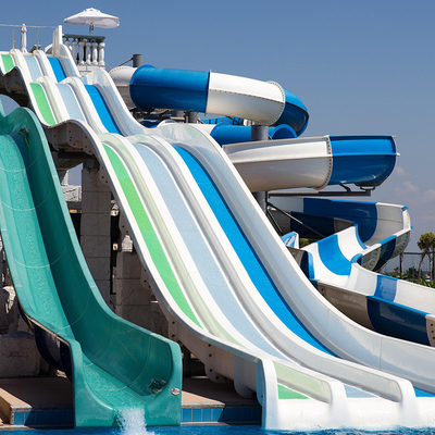 Erwachsene Wasserpark Wasserrutsche kundenspezifische große Wasserrutschen Öko-freundlich
