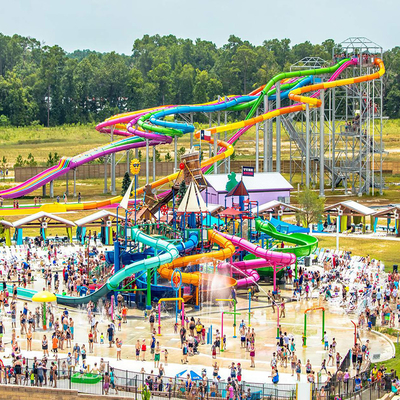 Hot Sell Outdoor Playground Big Park Fiberglass Water Play Equipment for Kids Slides