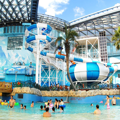 Water Play Child Games Swimming Pool Equipment Toys Fiberglass Slide for Children