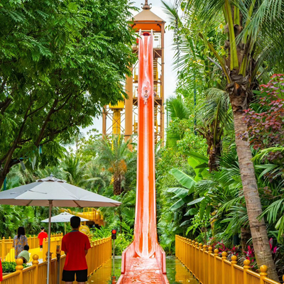 Open Air Thickened Long Slide Speed Water Slide for Outdoor Water Playground