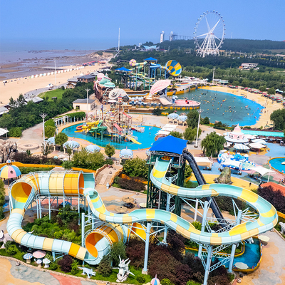 Winding and Circling Customized Color Stimulation Slide Entertainment Amusement Equipment Outdoor Water Park Water Playground