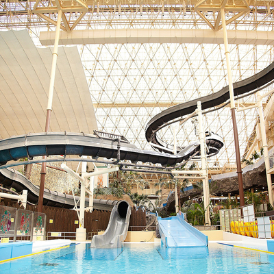 Commercial Aqua Amusement Swimming Pool Fiberglass Slide Set for Children and Adults