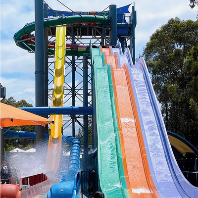 Hotel Parco giochi Piscina Slide Macaro color Fibra di vetro Piscina Slide