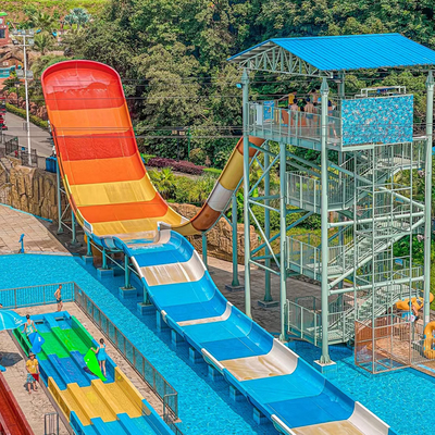Kids Playground Swimming Pool Fiberglass Water Tube Slide for Children