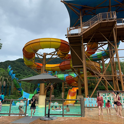 Customized Adults Water Park Fiberglass Slide Large-Scale Amusement Park Adult Sports Equipment
