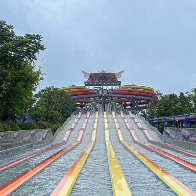 Fiberglass Slide for Adult Water Fun Park Equipment FRP Water Slides